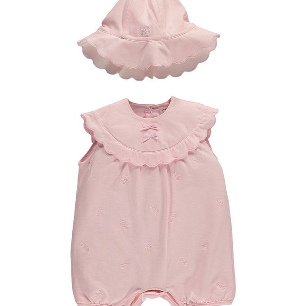 Emile et Rose baby girl romper light pink 9 months